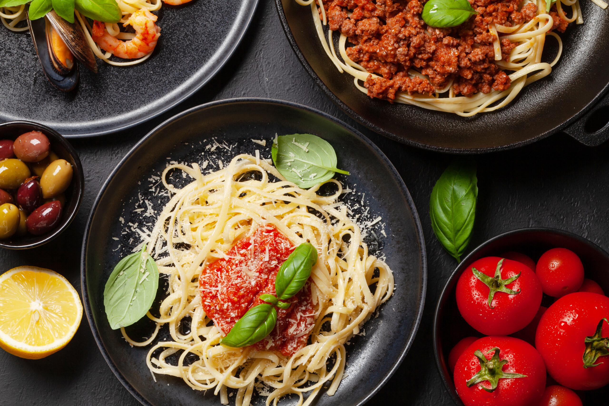 Spaghetti Bolognese aus frischen italienischen Tomaten.